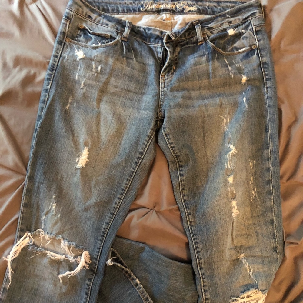 American Eagle torn jeans